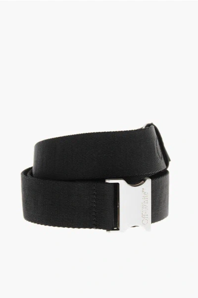 Off-white Tape Belt With Lettering Logo 35mm In Black