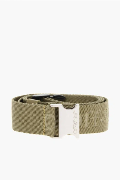 Off-white Tape Belt With Lettering Logo 35mm In Neutral