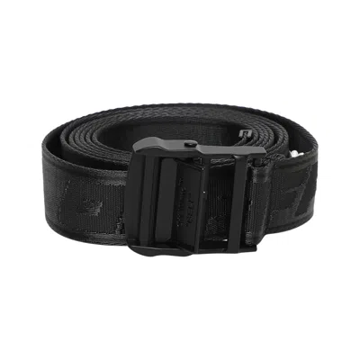 Pre-owned Off-white Tape Industrial Belt 'black'