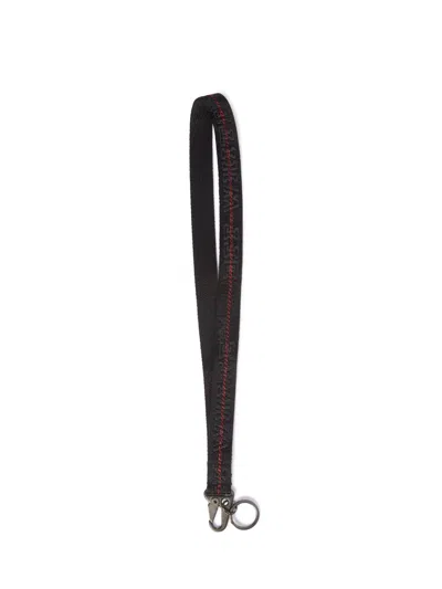 Off-white Tape Logo Necklace In Black