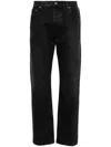 Off-white Black Jeans With Logo Patch