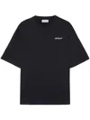 Off-white Graphic Print Short Sleeve Crew Neck T-shirt In Schwarz