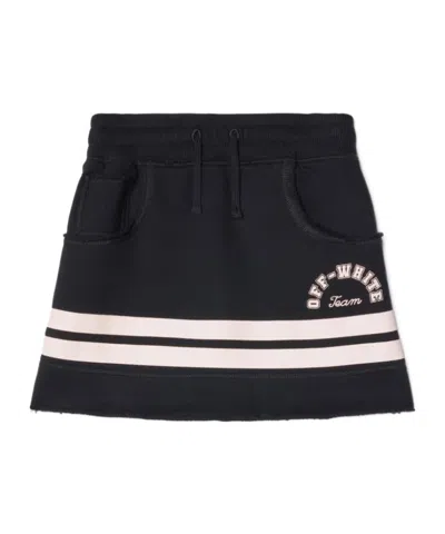 Off-white Team 23 Cotton Skirt In Black