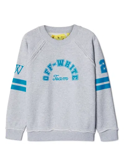 OFF-WHITE TEAM 23-PRINT COTTON SWEATSHIRT