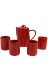 Off-white Teapot Set "red" In Red