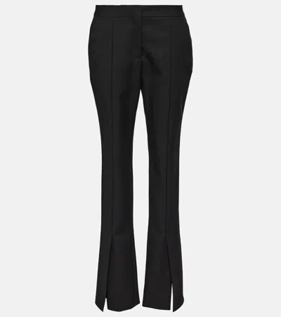 Off-white Tech Drill Flared Pants In Black