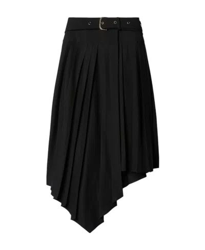 OFF-WHITE OFF-WHITE TECH DRILL BELTED ASYMMETRIC SKIRT