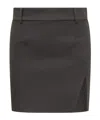 Off-white Tech Drill Tailored Miniskirt In Black