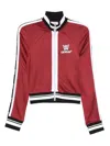 Off-white Red Sport Jacket With Zip And Logo In Red
