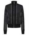 Off-white Jacket High Collar Contrast Piping In Black