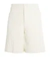 Off-white Off Ao Terry Bowling Shorts In White