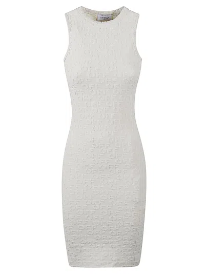 Off-white Terry Rowing Dress In White