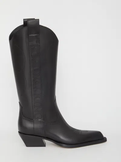 Off-white Texan Boots In Black