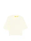Off-white Textured Crop Top In Multi