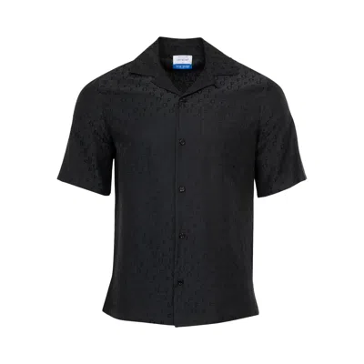 Pre-owned Off-white Textured Jacquard Shirt 'black'