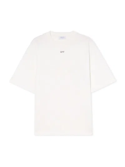 Off-white Thinkman Arrow Skate Logo Tee In White