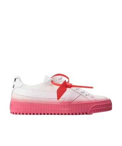 Off-white Tie Casual Sports Shoes In Pink