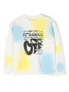 Off-white Printed Tie-dye Sweatshirt In Weiss