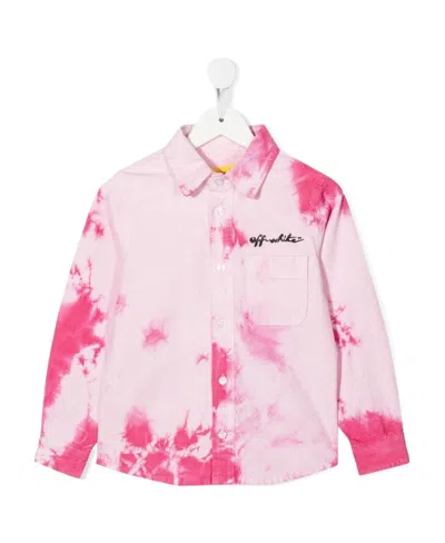 Off-white Tie-dye Shirt In Pink