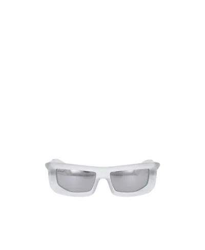 Off-white Tinted Rectangle Sunglasses In Gray