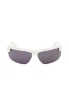 Off-white Toledo Arrows-motif Sunglasses In White Dark Grey (white)