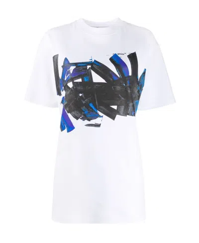 Off-white Tomboy Brush-stroke Print T-shirt In White
