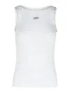 Off-white Off White White Viscose Tank Top In White