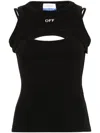Off-white Layered Sleeveless Top With