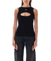 Off-white Layered Sleeveless Top With