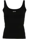 Off-white Off White™ Black Tank Top With Logo In Black
