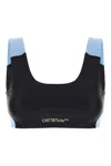 Off-white Polyester-blend Underwear With Elastane In Black Light Blue