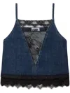 Off-white Off White Top In Deep Blue