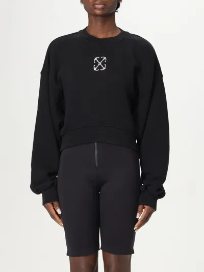 OFF-WHITE SWEATSHIRT OFF-WHITE WOMAN COLOR BLACK,G70068002