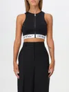 Off-white Logoband Zipped Rowing Top In Schwarz