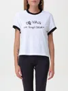 Off-white Signature Logo Crewneck T-shirt In Weiss