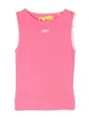 Off-white Off Stamp Tank Top In Pink