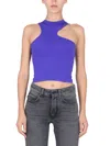 Off-white Top With Embossed Logo