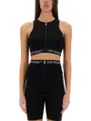 Off-white Top With Logo Band
