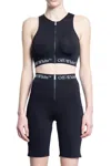 Off-white Black Logo Band Zip Rowing Top In Black