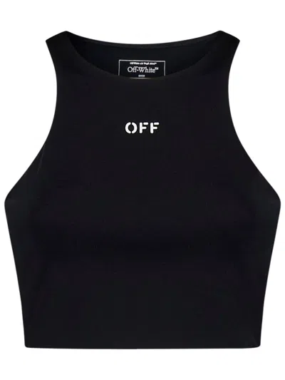 Off-white 黑色 Rowing 背心 In Black White