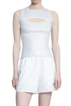 Off-white Tops In Silver