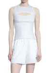 Off-white Tops In Silver