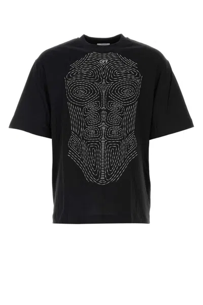 Off-white Off White T-shirts And Polos In Black White