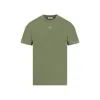 Off-white Arrows-stitching Cotton T-shirt In Green