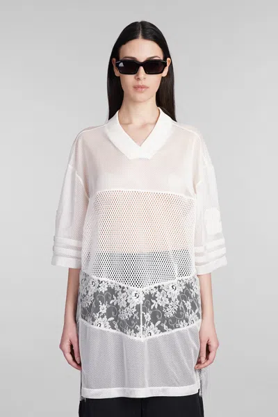 Off-white T-shirt In Beige Polyester In White