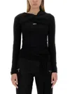 Off-white Topwear In Black Viscose In Black