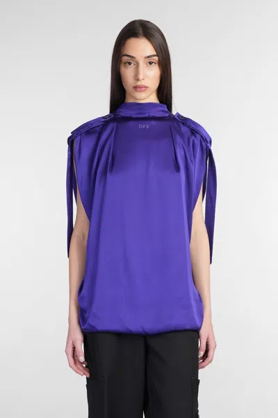 OFF-WHITE TOPWEAR IN VIOLA ACETATE