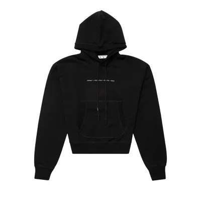 Pre-owned Off-white Tornado Arrow Over Flatlock Hoodie 'black/multicolor'