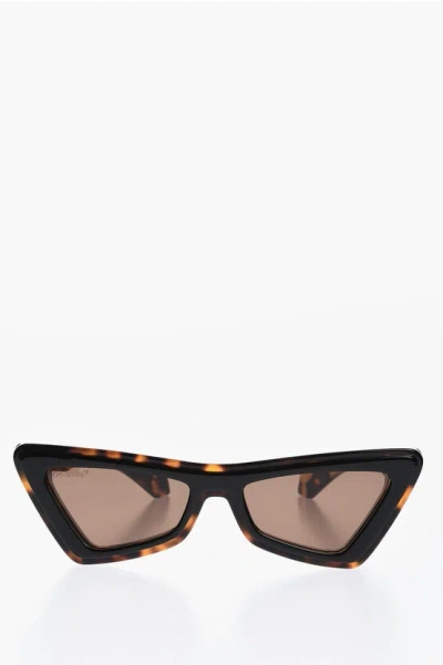 Off-white Tortoiseshell Artemisia Cat-eye Sunglasses In Brown