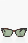Off-white Tortoiseshell Frame Cincinnati Wayfarer Sunglasses In Brown